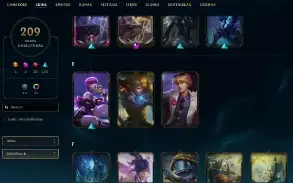 Unranked com TODOS os champs e 208 Skins ( MID / ADC / SUP )
