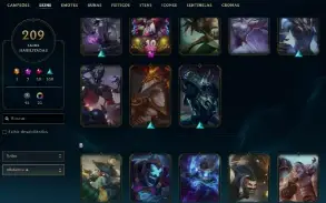 Unranked com TODOS os champs e 208 Skins ( MID / ADC / SUP )
