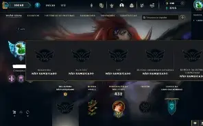 Unranked com TODOS os Champs e 93 Skins + 1000 RP