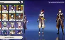 Conta ar 53 Zhong+ raiden+ Xiao+ Kokomi+Diluc+mona+cortadora