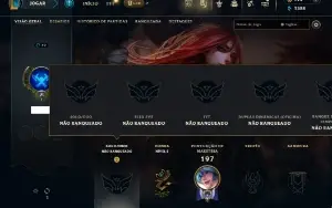 Unranked com 100 Champs e 99 Skins