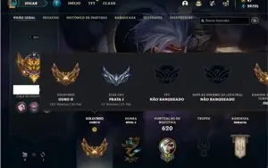 Conta ouro 2 com TODOS os champs e 162 Skins + 1 Prestigio