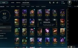 Conta Lol unranked com algumas skins