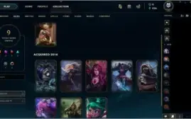 Conta Lol unranked com algumas skins