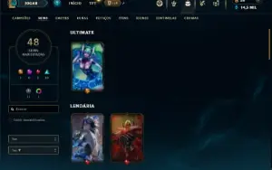 Bronze 3 com TODOS os champs e 48 Skins