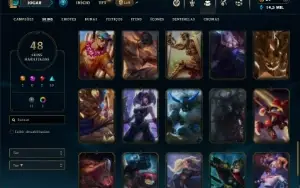 Bronze 3 com TODOS os champs e 48 Skins