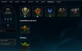 CONTA LOL TODOS OS CHAMPS E 117 SKINS