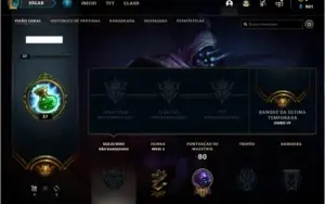 Conta Unranked com 28 champs e 4 skins
