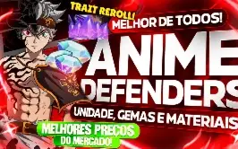 Menor Preço - Gemas - Trair Reroll - Anime Defenders - On!