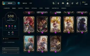Conta Lol lv 535 com 508 Skins !