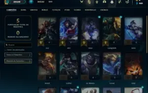 Conta bronze 2 com 25 Champs e 2 Skins