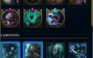 Conta com todos champ +10k essencia azul, 62 skins, nlv 217