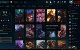 Conta league of legends 358 skin