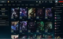 Conta league of legends 358 skin