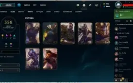 Conta league of legends 358 skin