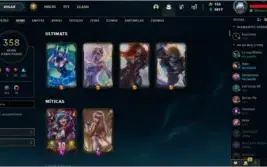 Conta league of legends 358 skin