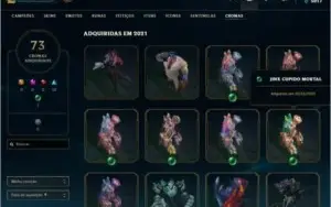 Conta league of legends 358 skin