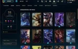 Conta grão mestre upada a mão emote chall 10k6 de RP