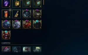 Conta LOL ( PLAT 3 Solo queue e Esmeralda 2 Flex) LVL 150