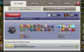 Conta Clash of Clans CV 9