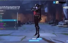 Conta Overwatch com skin WidowMaker Noire (3156 PC)