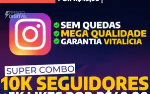 [Promoção] 10K Seguidores + 5K Curtidas Bônus apenas R$49,90