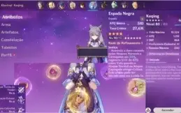 CONTA GENSHIN IMPACT /AR 52/ KEQING/MONA/ZHONGLI+1/ N.A.