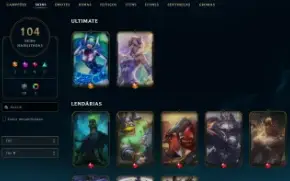 Conta League of Legends Full Acesso - 144 Champs e 104 Skins