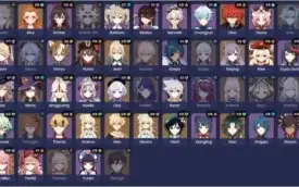Venti C2, Hutao, Yae, Klee, Xiao, etc