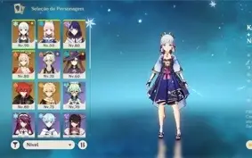 CONTA 7 PERSONAGENS 5 ESTRELAS + 5 ARMAS 5 ESTRELAS