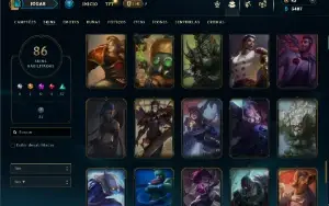 Esmeralda 1 com 90 Champs e 86 Skins