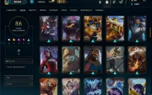 Esmeralda 1 com 90 Champs e 86 Skins
