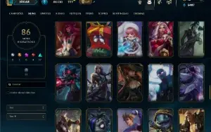 Esmeralda 1 com 90 Champs e 86 Skins