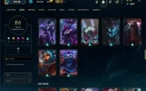 Esmeralda 1 com 90 Champs e 86 Skins