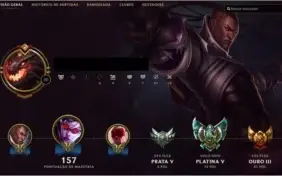 Conta League Of Legends Platina