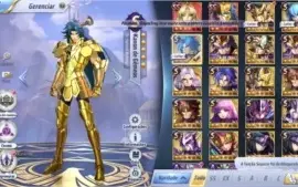 SAINT SEIYA AWAKENING - COM GEMAS AVANÇADAS E LIVROS