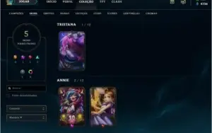 Conta de lol (Elo gold4 Seasson 9)