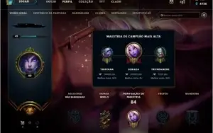 Conta de lol (Elo gold4 Seasson 9)