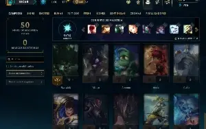 Unranked com 35 Champs e 2 Skins