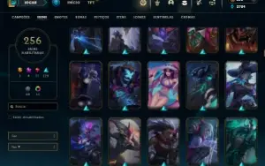Platina 4 com TODOS os champs e 256 Skins  +7 Vitoriosas