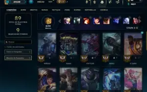 Unranked com 35 Champs e 13 Skins