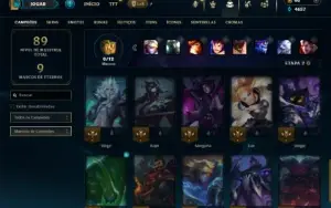 Unranked com 35 Champs e 13 Skins