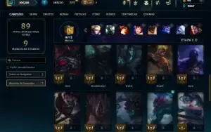 Unranked com 35 Champs e 13 Skins