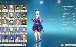 [AR58] Conta Genshin com 17/T5,10 armas T5 e todos os T4!!!