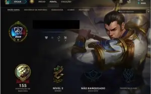 Conta UNRANKED level 30 31 campeões (MD 10 nunca feita)