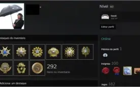 Steam 182 jogos LVL 83