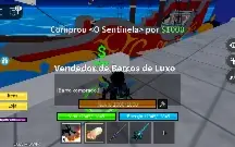 Conta de Bloxfruits nv 2550 com quase todos os itens
