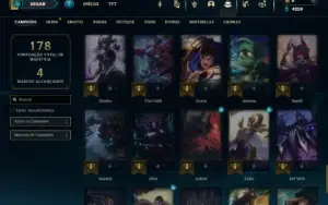 Esmeralda 1 com 70 Champs e 35 Skins + 5 Vitoriosas