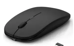 Mouse recarregável sem fio para computador portátil, mini mo