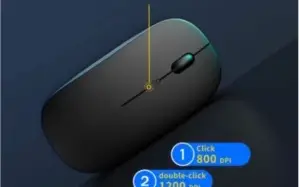 Mouse recarregável sem fio para computador portátil, mini mo